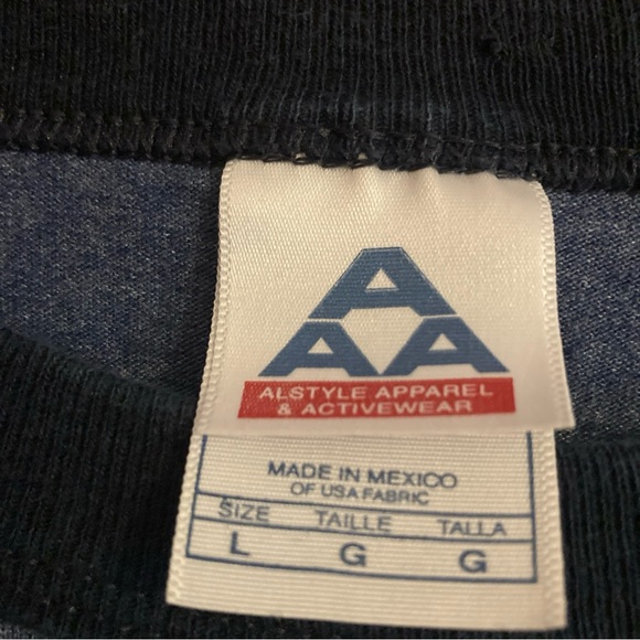 EUC Pink Floyd Shirt Mens L Short Sleeve The Wall Crew Neck Ringer Blue - Picture 4 of 7